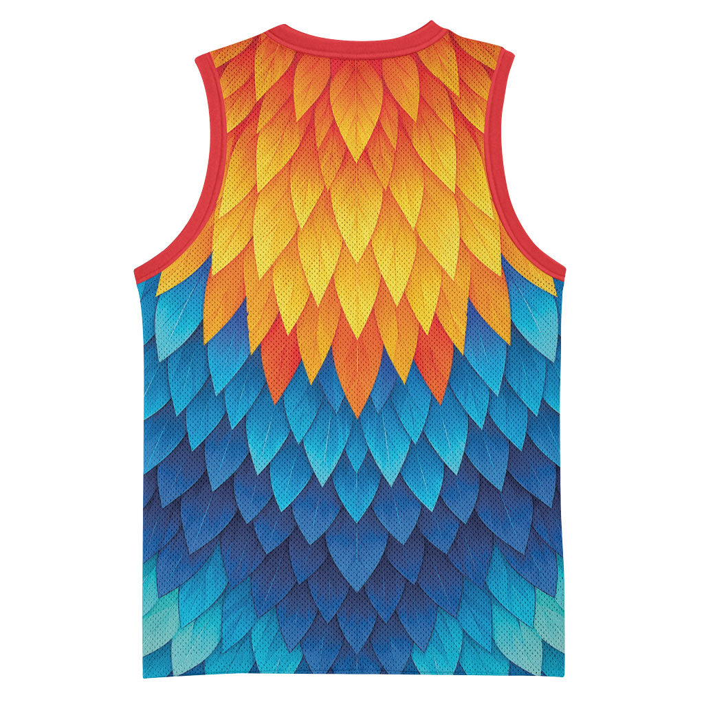Polynesia Colorful Rooster Costume Basketball Jersey