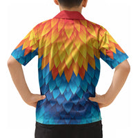 Polynesia Colorful Rooster Costume Kid Hawaiian Shirt LT05 - Polynesian Pride