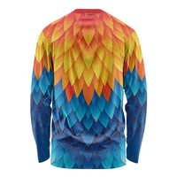 Polynesia Colorful Rooster Costume Long Sleeve Shirt LT05 - Polynesian Pride