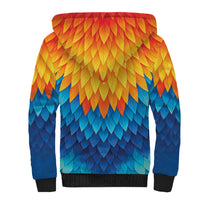 Polynesia Colorful Rooster Costume Sherpa Hoodie LT05 - Polynesian Pride