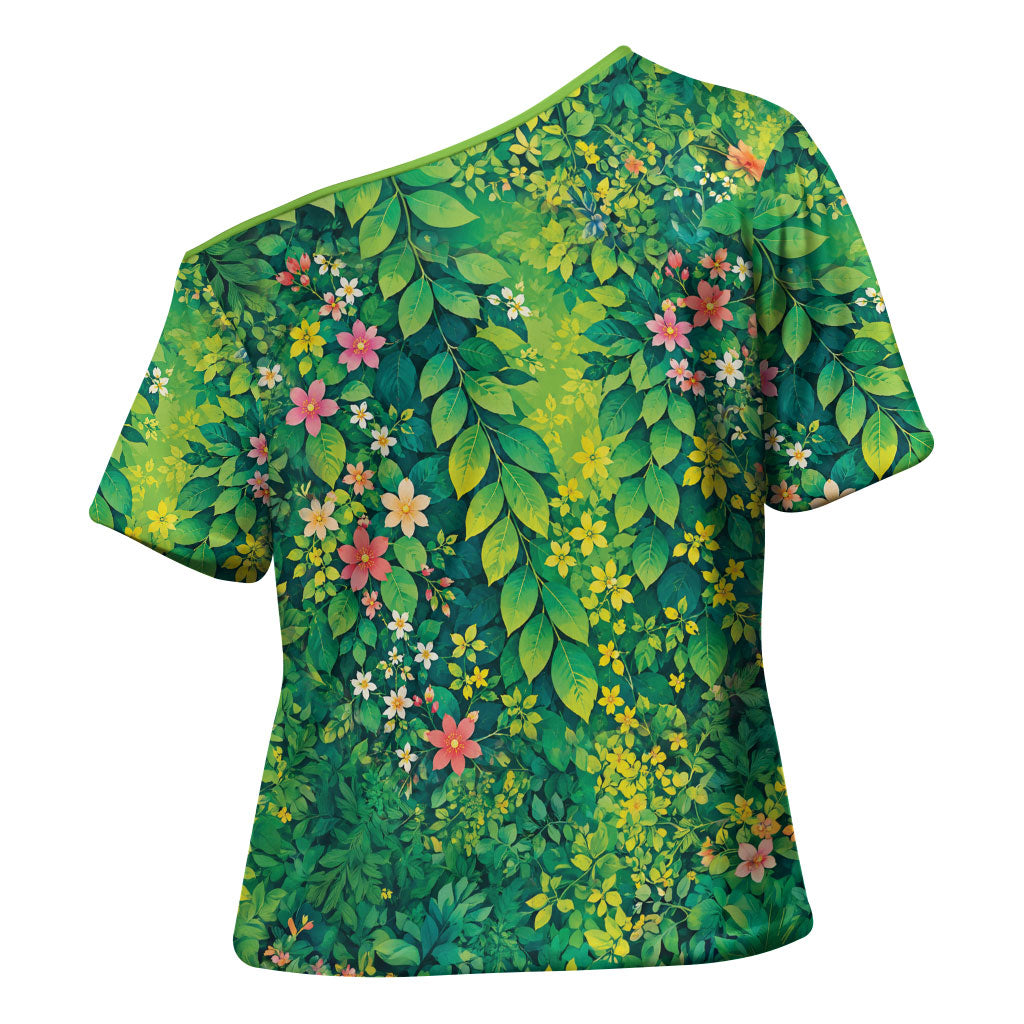 Polynesian Enchanted Mother Nature Costume Cross Shoulder Shirt LT05 - Polynesian Pride
