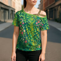 Polynesian Enchanted Mother Nature Costume Cross Shoulder Shirt LT05 - Polynesian Pride
