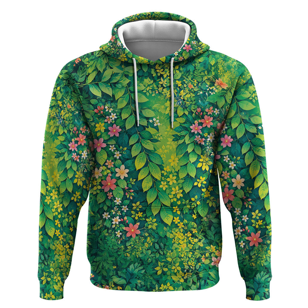 Polynesian Enchanted Mother Nature Costume Hoodie LT05 Pullover Hoodie Green - Polynesian Pride
