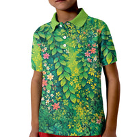 Polynesian Enchanted Mother Nature Costume Kid Polo Shirt LT05 Kid Green - Polynesian Pride
