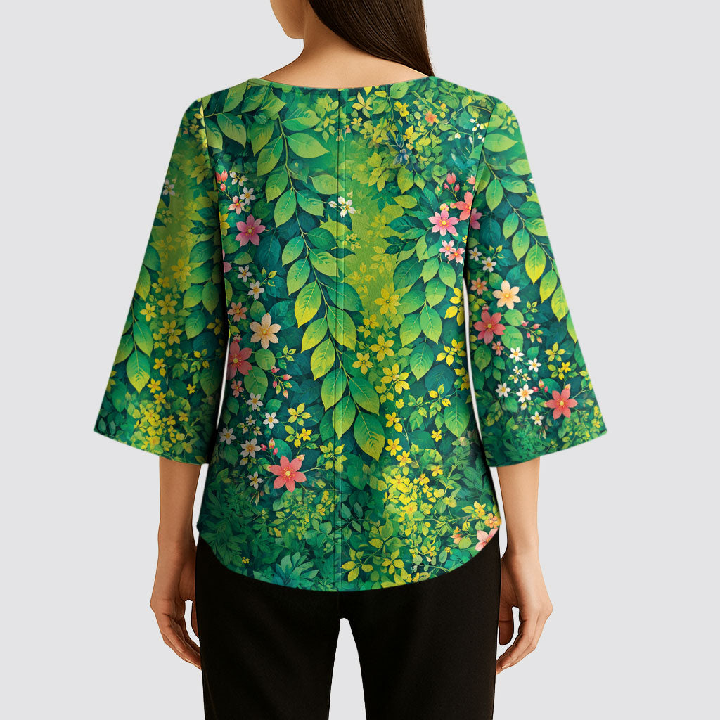 Polynesian Enchanted Mother Nature Costume Kimono Sleeve Blouse LT05 - Polynesian Pride