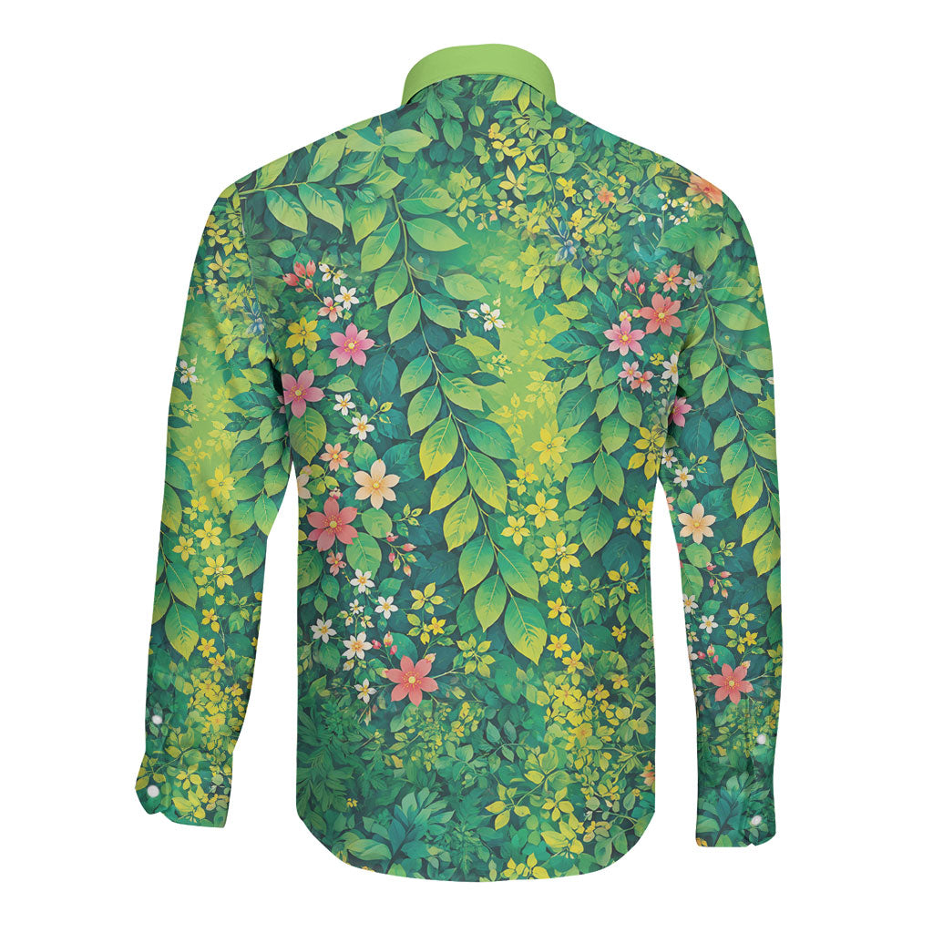 Polynesian Enchanted Mother Nature Costume Long Sleeve Button Shirt LT05 - Polynesian Pride