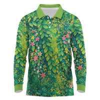 Polynesian Enchanted Mother Nature Costume Long Sleeve Polo Shirt