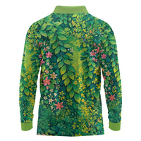 Polynesian Enchanted Mother Nature Costume Long Sleeve Polo Shirt