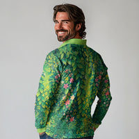 Polynesian Enchanted Mother Nature Costume Long Sleeve Polo Shirt
