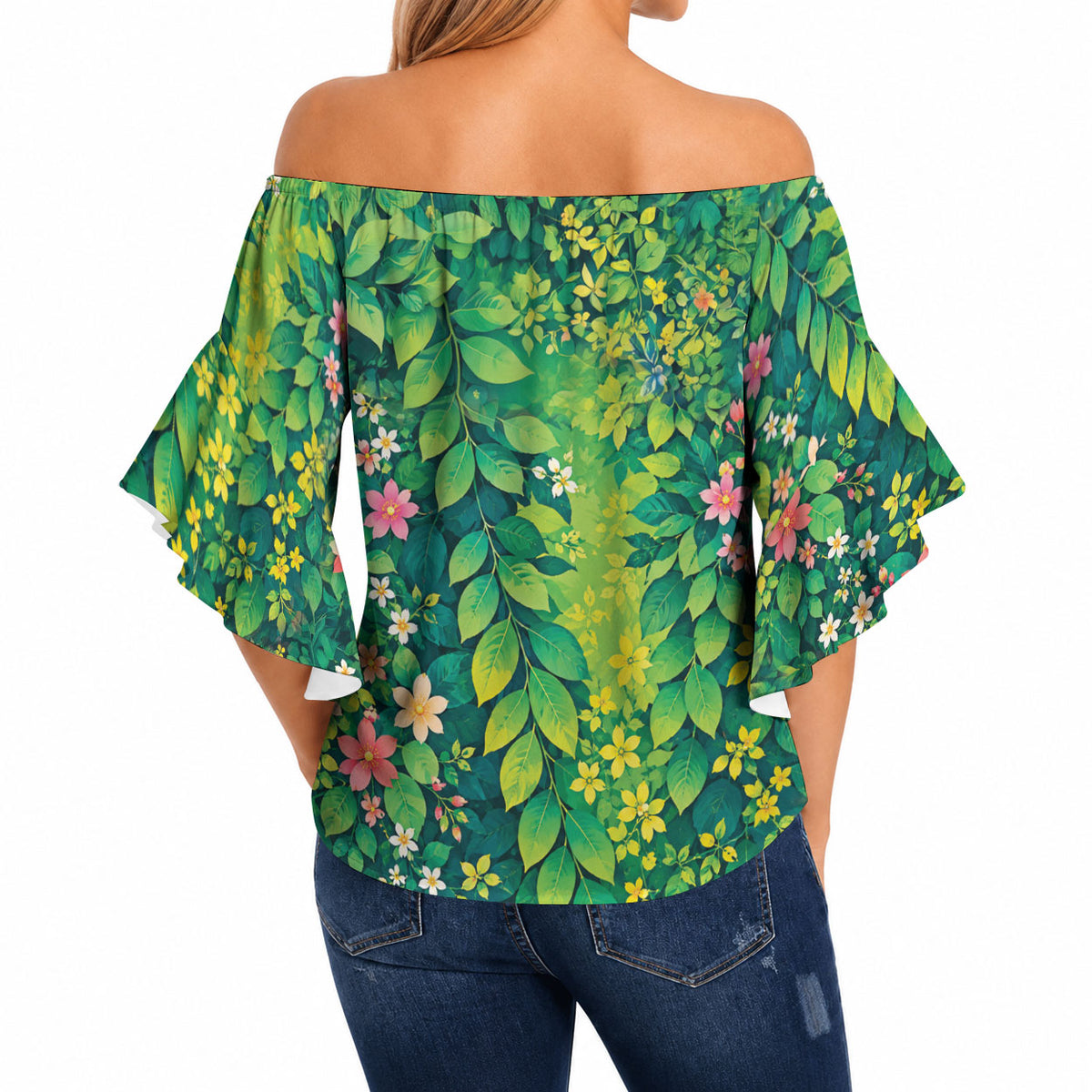 Polynesian Enchanted Mother Nature Costume Off Shoulder Wrap Waist Top LT05 - Polynesian Pride