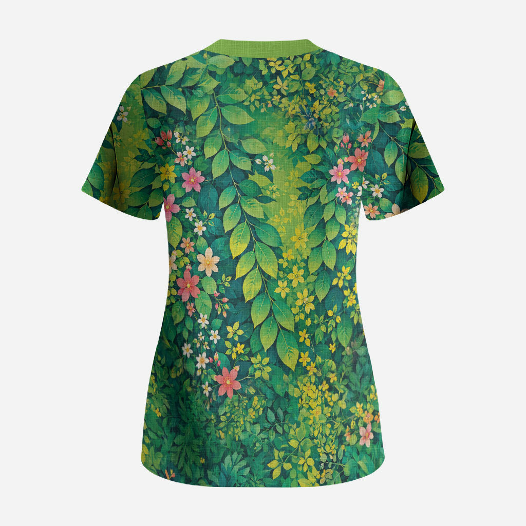 Polynesian Enchanted Mother Nature Costume Scrub Top LT05 - Polynesian Pride