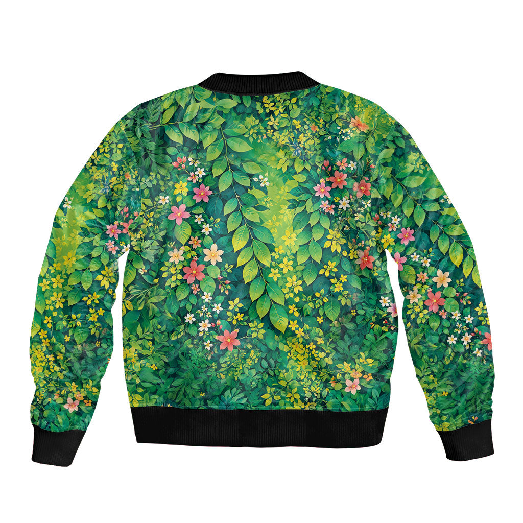 Polynesian Enchanted Mother Nature Costume Sleeve Zip Bomber Jacket LT05 - Polynesian Pride