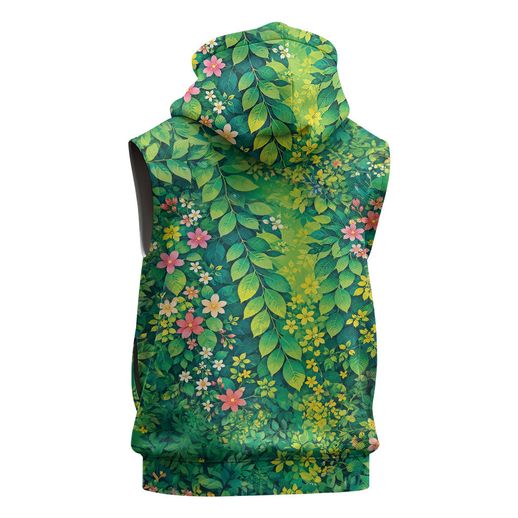 Polynesian Enchanted Mother Nature Costume Sleeveless Zip Hoodie LT05 - Polynesian Pride