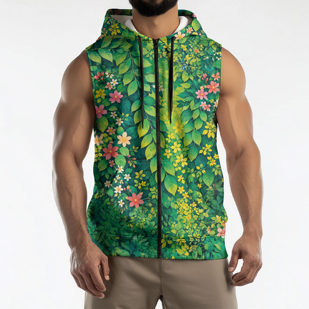 Polynesian Enchanted Mother Nature Costume Sleeveless Zip Hoodie LT05 - Polynesian Pride