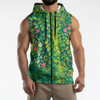 Polynesian Enchanted Mother Nature Costume Sleeveless Zip Hoodie LT05 - Polynesian Pride