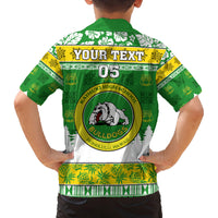 Custom Hawaii Kaimuki High School Christmas Family Matching Tank Maxi Dress and Hawaiian Shirt Tropical Santa Claus LT05 - Polynesian Pride