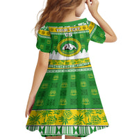 Custom Hawaii Kaimuki High School Christmas Family Matching Tank Maxi Dress and Hawaiian Shirt Tropical Santa Claus LT05 - Polynesian Pride