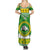 Custom Hawaii Kaimuki High School Christmas Summer Maxi Dress Tropical Santa Claus LT05 - Polynesian Pride