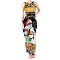 Custom Hawaii Nanakuli High and Intermediate School Christmas Tank Maxi Dress Tropical Santa Claus LT05 Women Yellow - Polynesian Pride