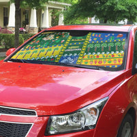 Solomon Islands Christmas Auto Sun Shade Festive Beach Vibes - Polynesian Pride
