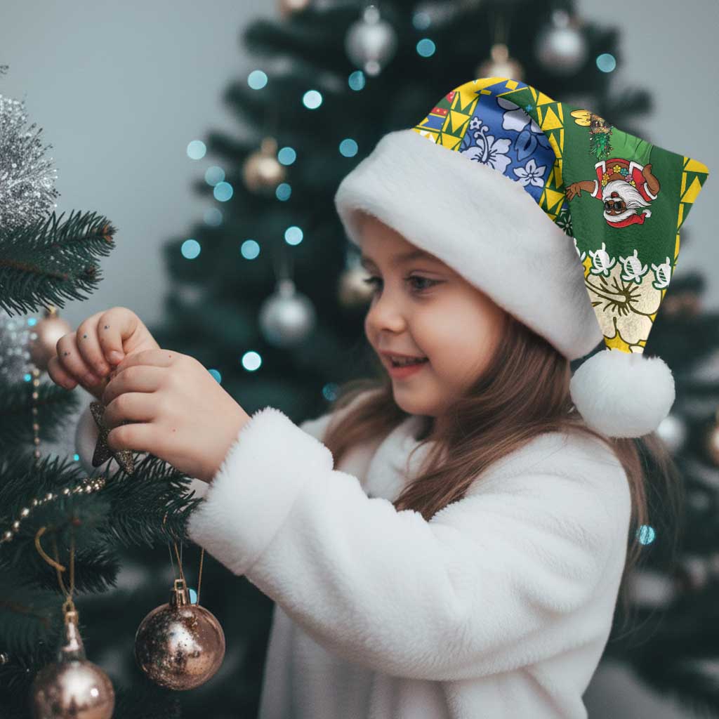 Solomon Islands Christmas Santa Hat Festive Beach Vibes - Polynesian Pride