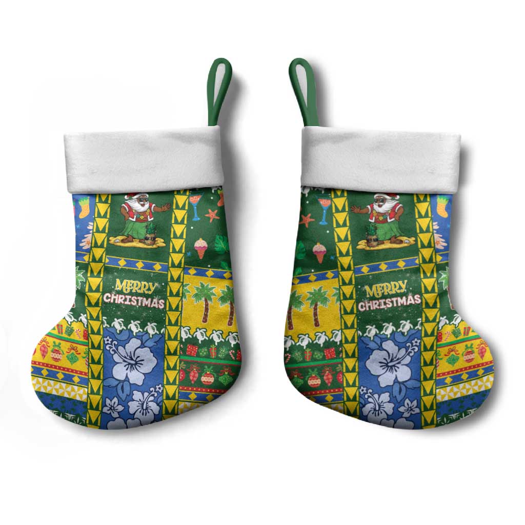 Solomon Islands Christmas Stocking Festive Beach Vibes - Polynesian Pride