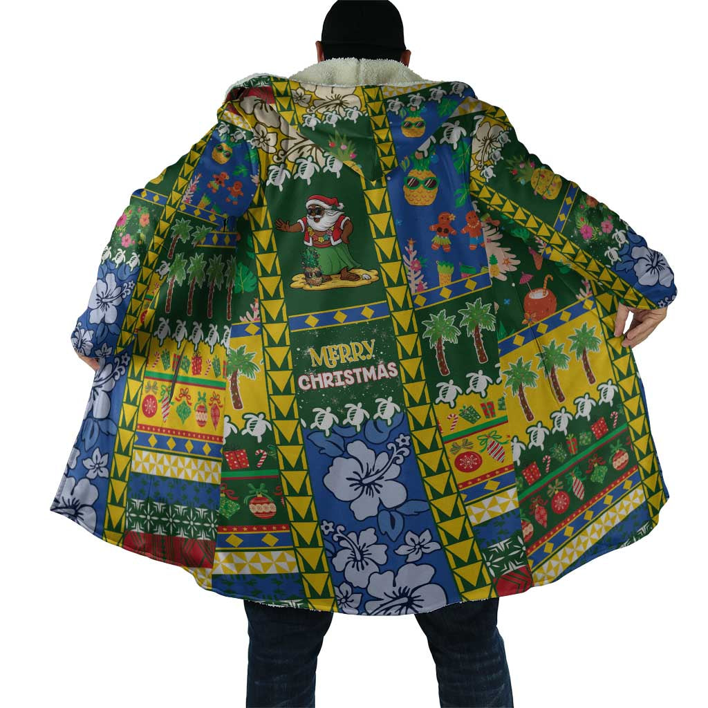 Solomon Islands Christmas Cloak Festive Beach Vibes - Polynesian Pride
