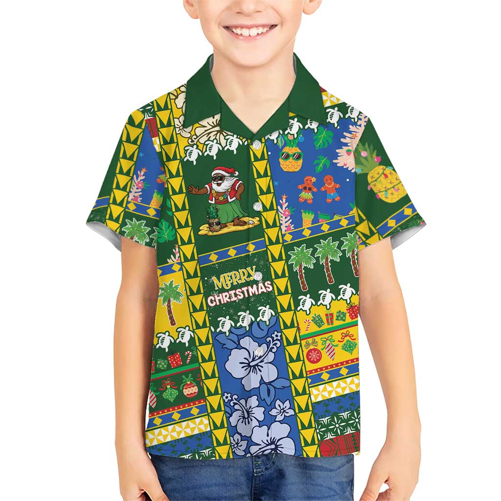 Solomon Islands Christmas Hawaiian Shirt Festive Beach Vibes - Polynesian Pride