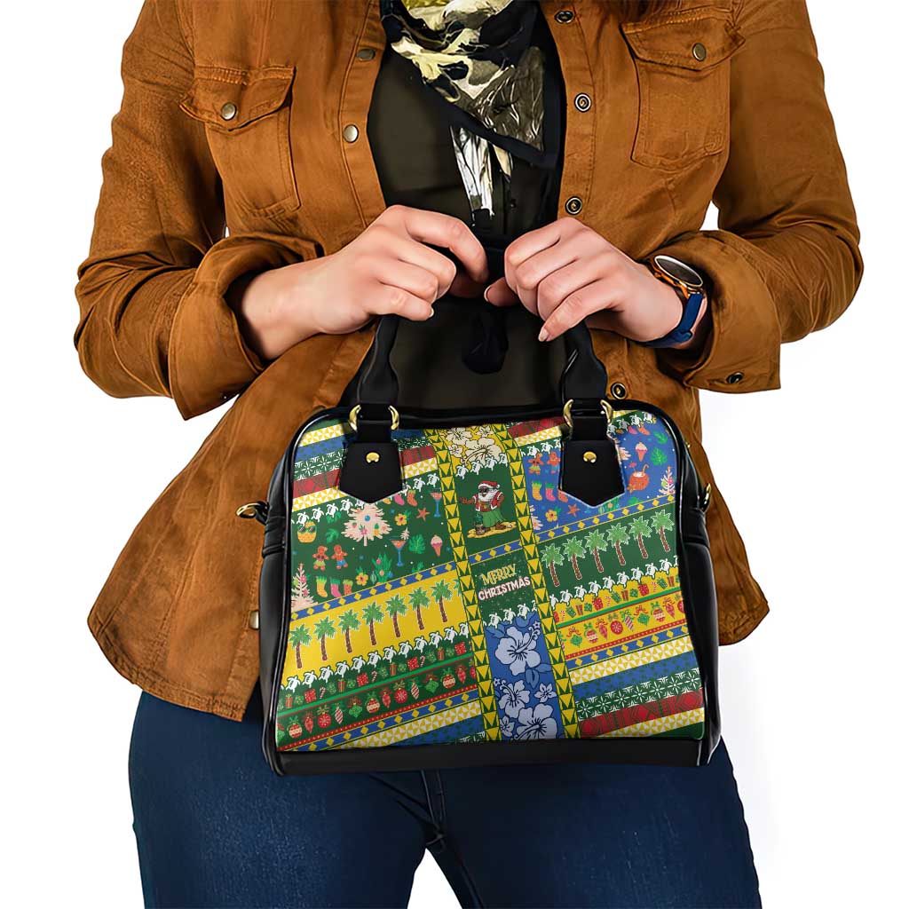 Solomon Islands Christmas Shoulder Handbag Festive Beach Vibes - Polynesian Pride