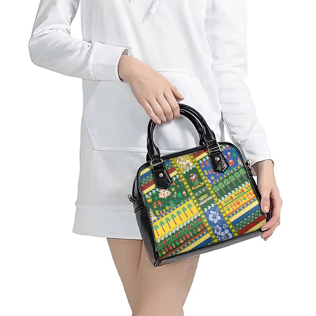 Solomon Islands Christmas Shoulder Handbag Festive Beach Vibes - Polynesian Pride