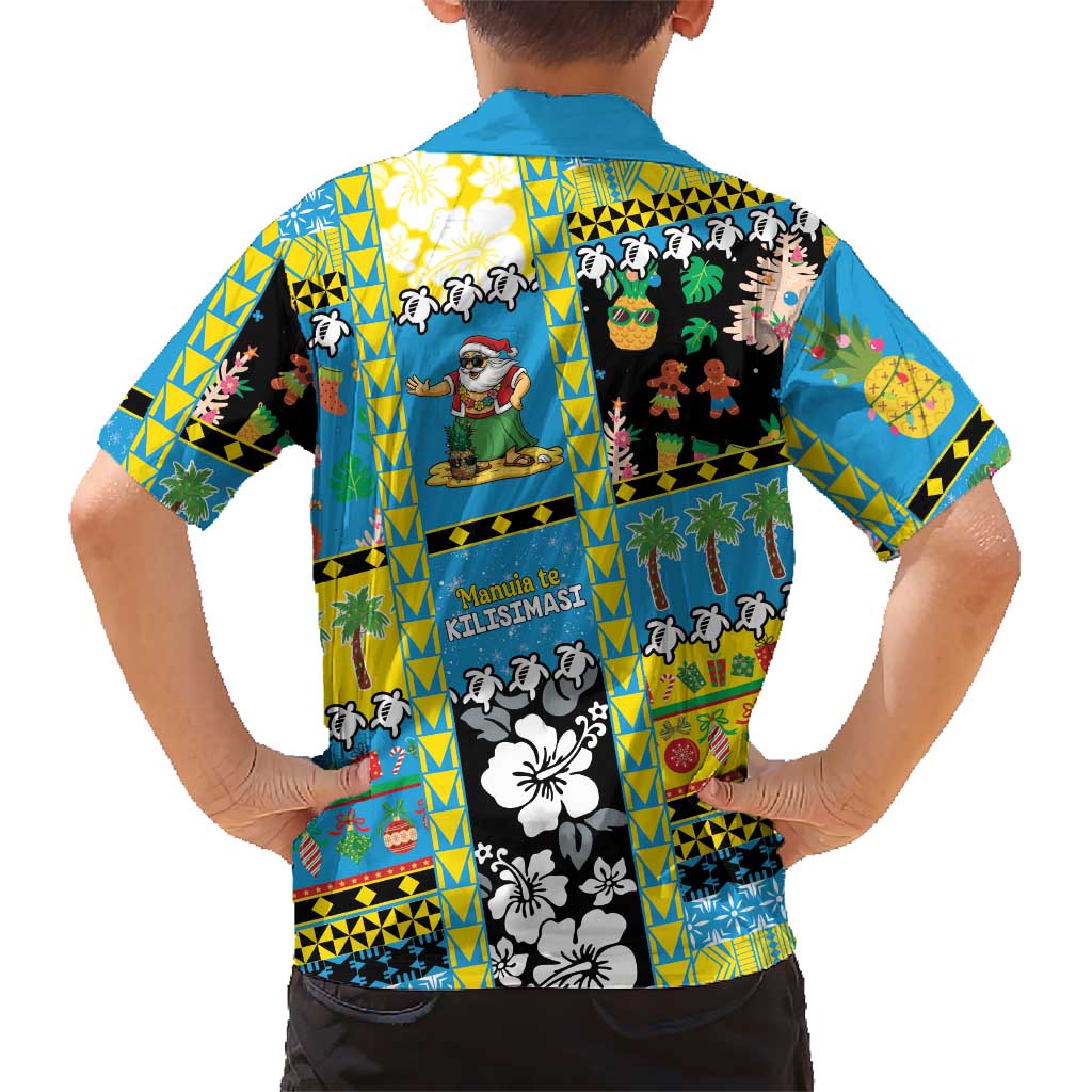 Tuvalu Christmas Family Matching Mermaid Dress and Hawaiian Shirt Festive Beach Vibes LT05 - Polynesian Pride