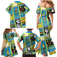 Tuvalu Christmas Family Matching Mermaid Dress and Hawaiian Shirt Festive Beach Vibes LT05 - Polynesian Pride