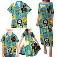 Tuvalu Christmas Family Matching Puletasi and Hawaiian Shirt Festive Beach Vibes - Polynesian Pride