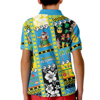 Tuvalu Christmas Kid Polo Shirt Festive Beach Vibes - Polynesian Pride
