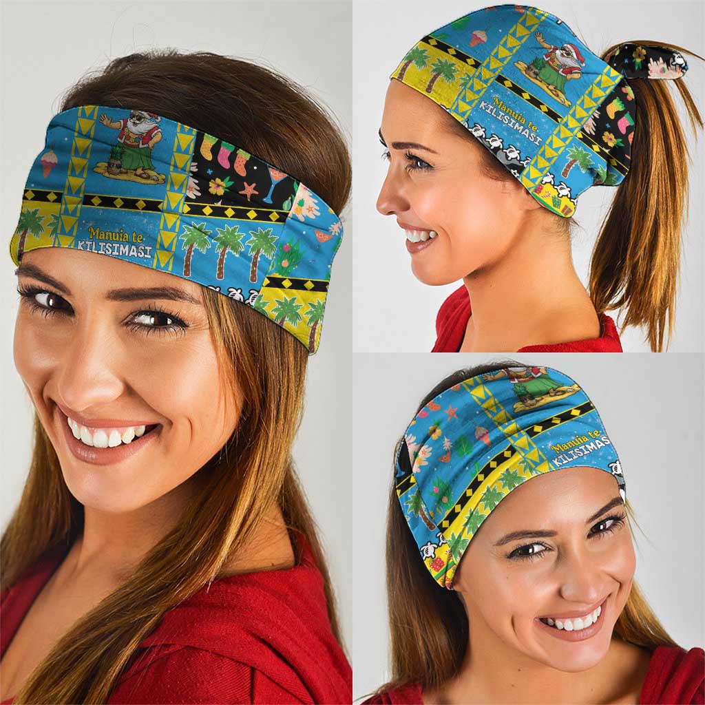 Tuvalu Christmas Neck Gaiter Festive Beach Vibes - Polynesian Pride