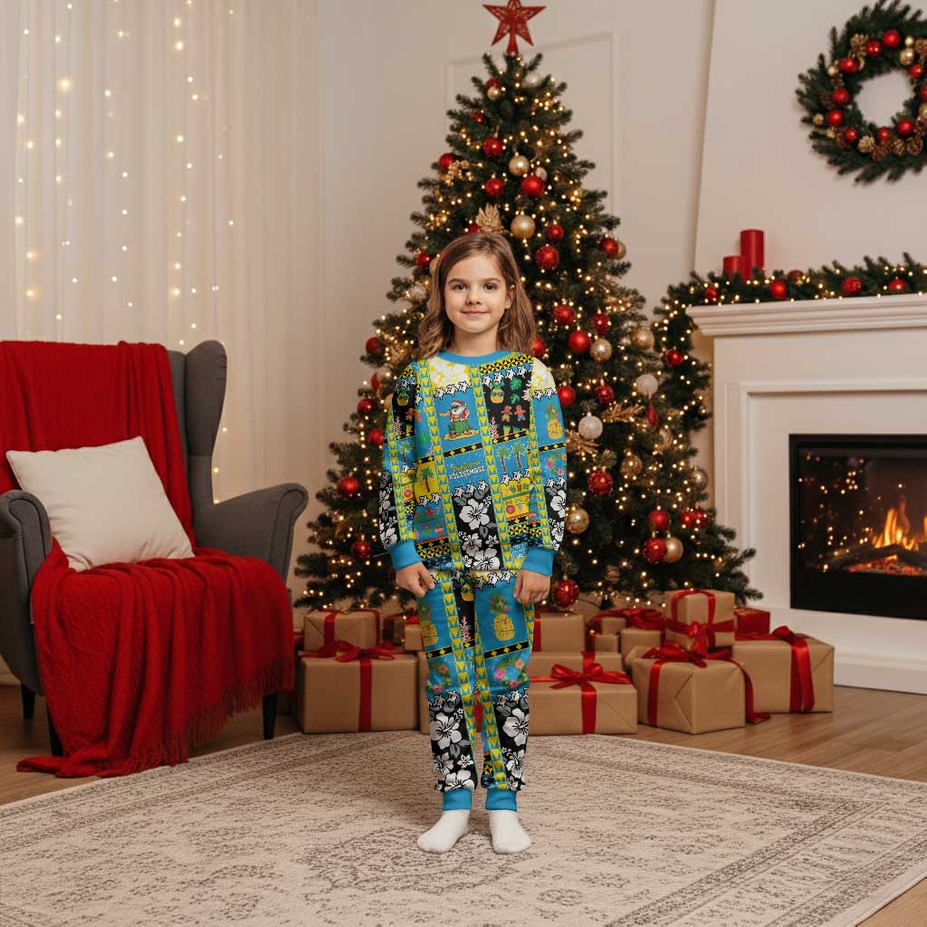 Tuvalu Christmas Pajama Set Festive Beach Vibes - Polynesian Pride