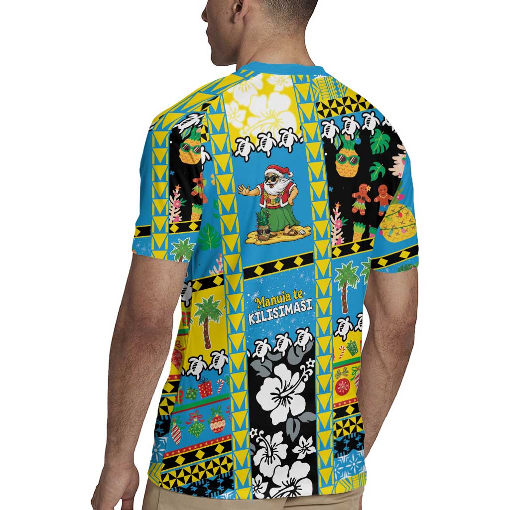Tuvalu Christmas Rugby Jersey Festive Beach Vibes - Polynesian Pride