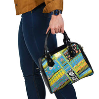 Tuvalu Christmas Shoulder Handbag Festive Beach Vibes - Polynesian Pride