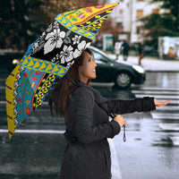 Tuvalu Christmas Umbrella Festive Beach Vibes - Polynesian Pride