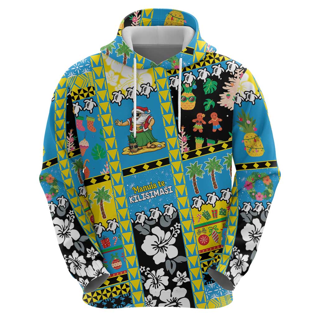 Tuvalu Christmas Zip Hoodie Festive Beach Vibes - Polynesian Pride
