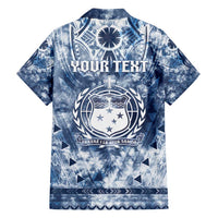 Samoa 685 Family Matching Tank Maxi Dress and Hawaiian Shirt Polynesian Pattern Tie Dye Style