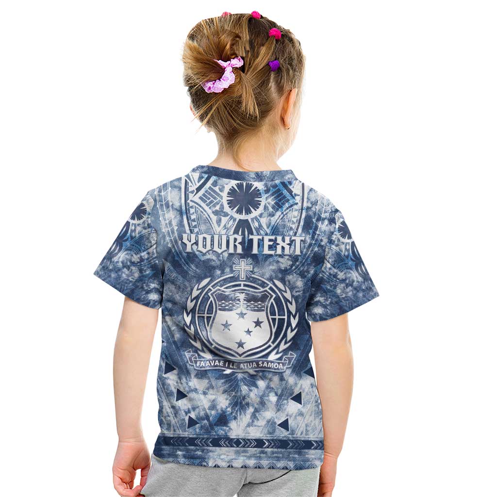 Samoa 685 Kid T Shirt Polynesian Pattern Tie Dye Style