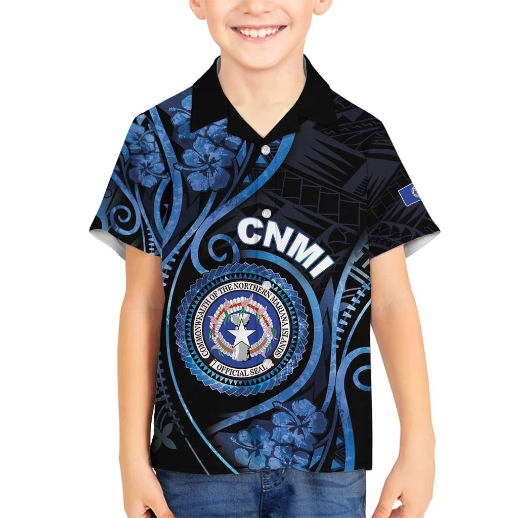 Personalized Northern Mariana Islands Family Matching Summer Maxi Dress and Hawaiian Shirt Ocean Floral Pattern