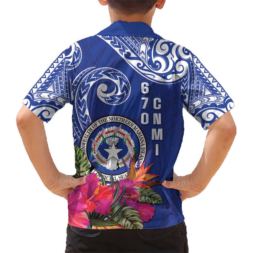 Hafa Adai Northern Mariana Islands Family Matching Short Sleeve Bodycon Dress and Hawaiian Shirt Polynesian Tribal Pattern LT05 - Polynesian Pride