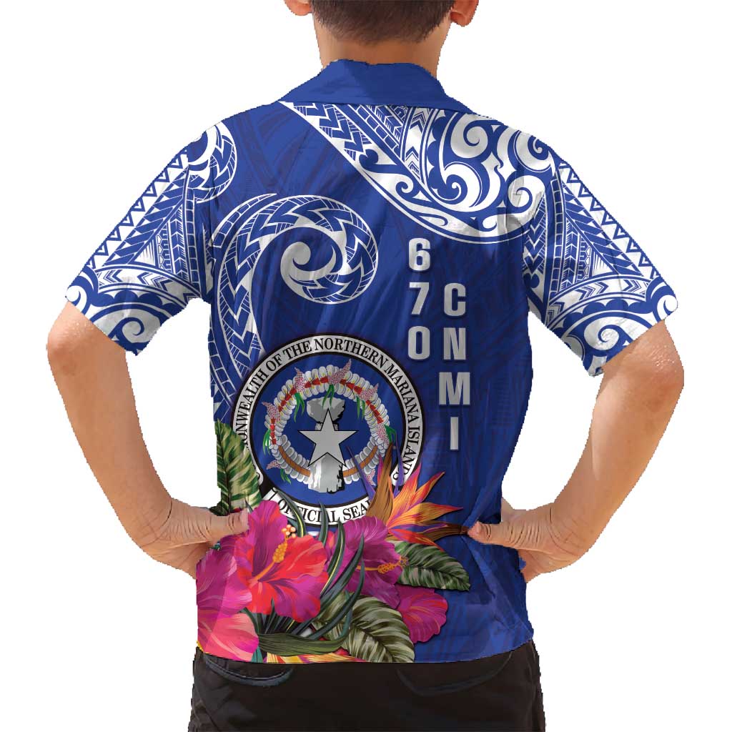 Hafa Adai Northern Mariana Islands Family Matching Tank Maxi Dress and Hawaiian Shirt Polynesian Tribal Pattern