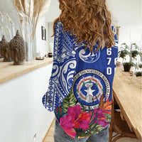 Hafa Adai Northern Mariana Islands Women Casual Shirt Polynesian Tribal Pattern LT05 - Polynesian Pride