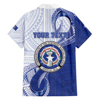 Personalized Northern Mariana Islands Family Matching Long Sleeve Bodycon Dress and Hawaiian Shirt CNMI Seal LT05 - Polynesian Pride