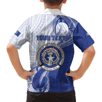 Personalized Northern Mariana Islands Family Matching Short Sleeve Bodycon Dress and Hawaiian Shirt CNMI Seal LT05 - Polynesian Pride