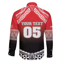 Custom Rugby Tonga MMT Family Matching Off Shoulder Short Dress and Hawaiian Shirt Mana O Tonga - Polynesian Pride
