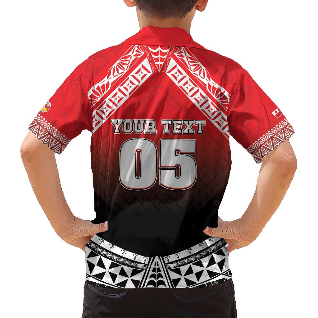 Custom Rugby Tonga MMT Family Matching Short Sleeve Bodycon Dress and Hawaiian Shirt Mana O Tonga - Polynesian Pride